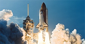 NASA rocket launch.